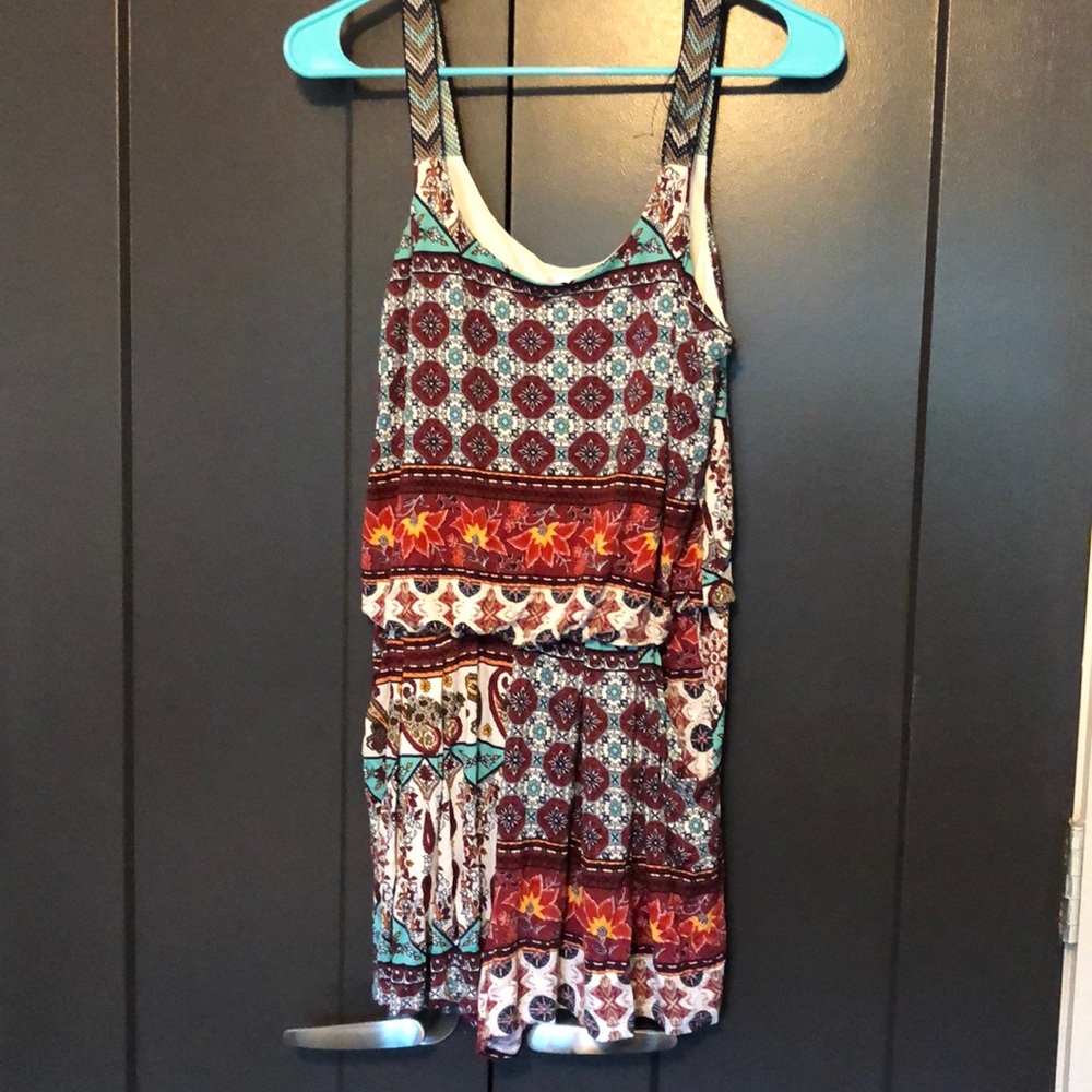 Patterned romper